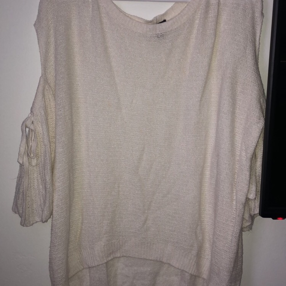 Super cute white sweater